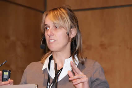 Ilse Degreef lecturing on treatment of Dupuytren's disease at DGH 2010